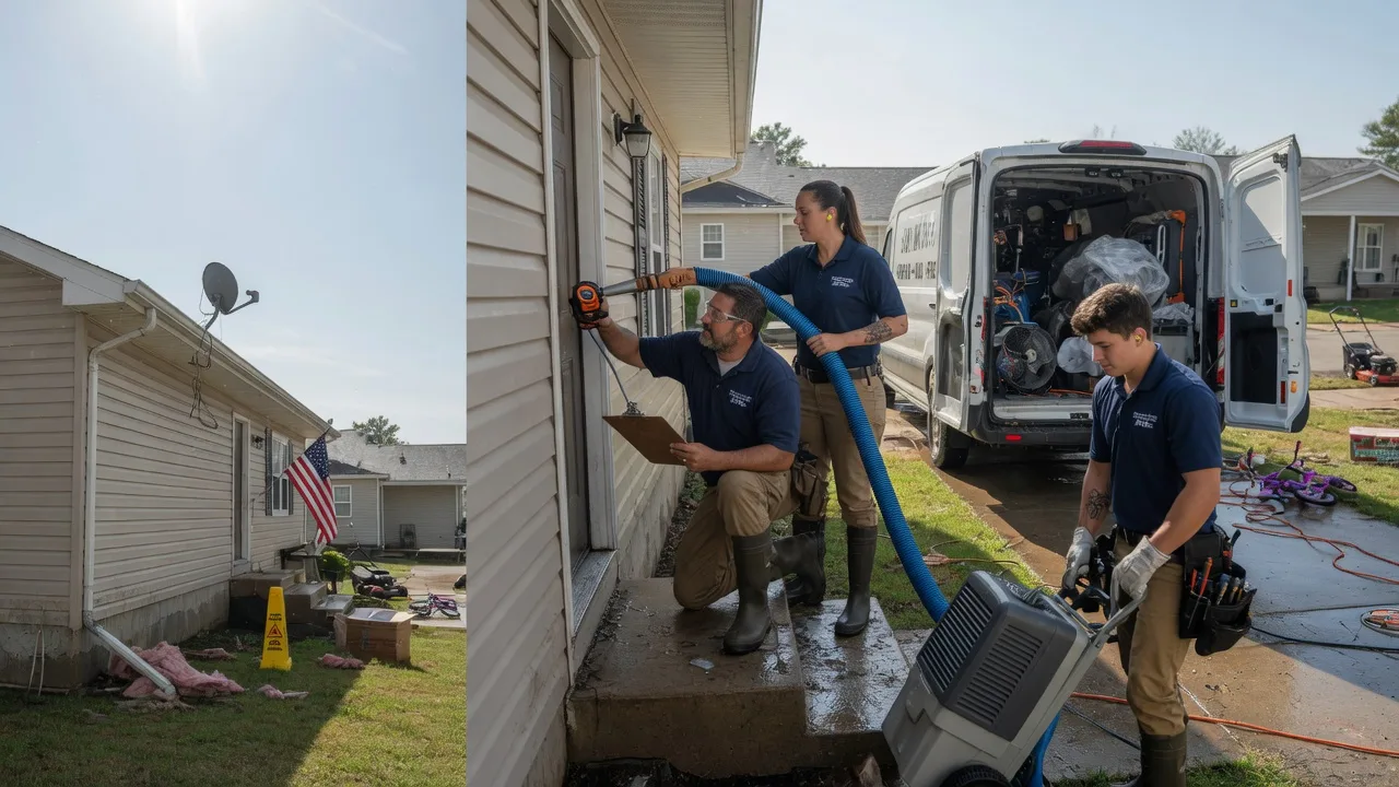 Ceiling Water Damage Restoration in Denison, KS near me